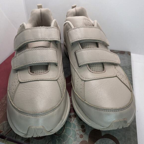 Drew Jimmy 44935-32 Mens 12 Beige Leather Sneaker Easy Casual Shoes Hook & Loop main image 8